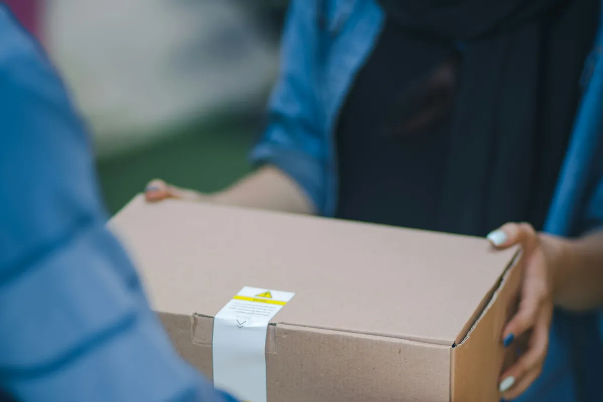 Armazém com mercadorias para organização logística